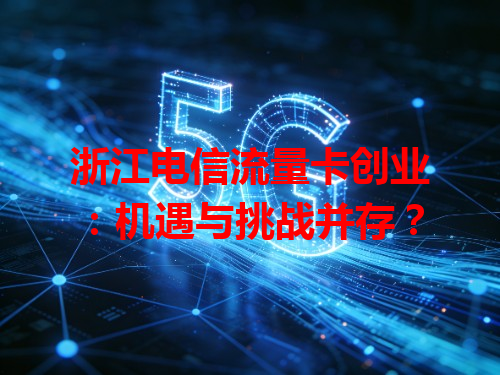 浙江电信流量卡创业：机遇与挑战并存？