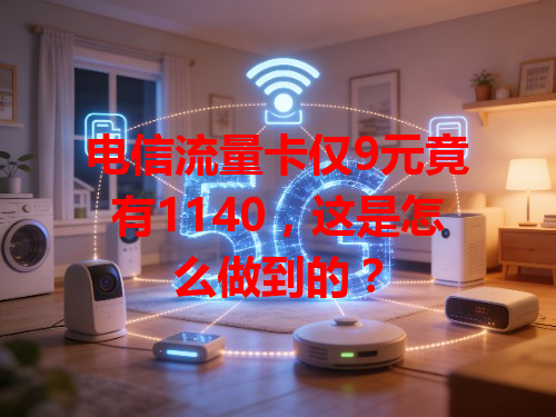 电信流量卡仅9元竟有1140，这是怎么做到的？
