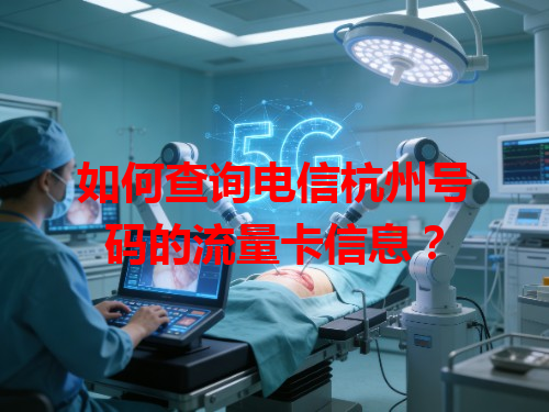 如何查询电信杭州号码的流量卡信息？