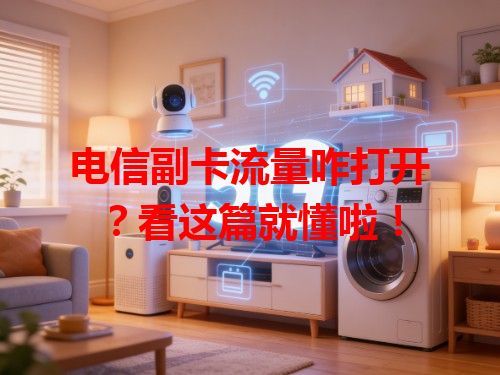 电信副卡流量咋打开？看这篇就懂啦！