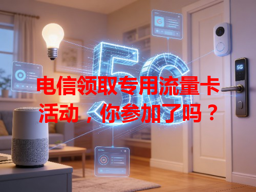 电信领取专用流量卡活动，你参加了吗？