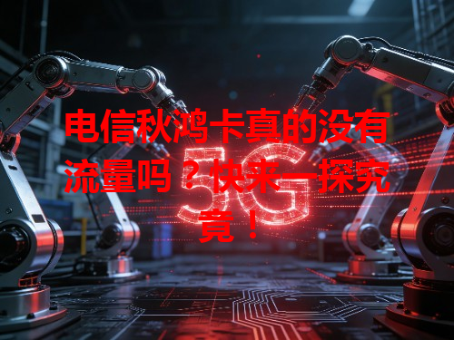 电信秋鸿卡真的没有流量吗？快来一探究竟！