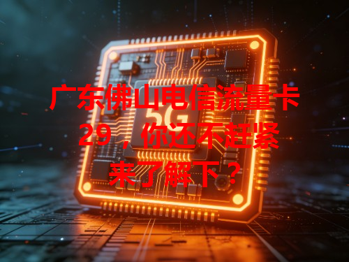 广东佛山电信流量卡 29，你还不赶紧来了解下？