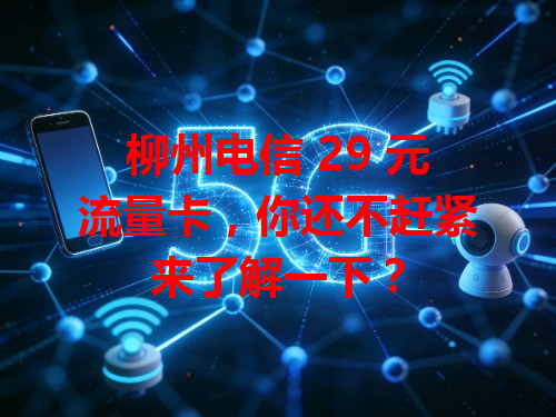 柳州电信 29 元流量卡，你还不赶紧来了解一下？
