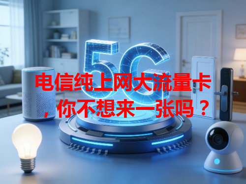 电信纯上网大流量卡，你不想来一张吗？