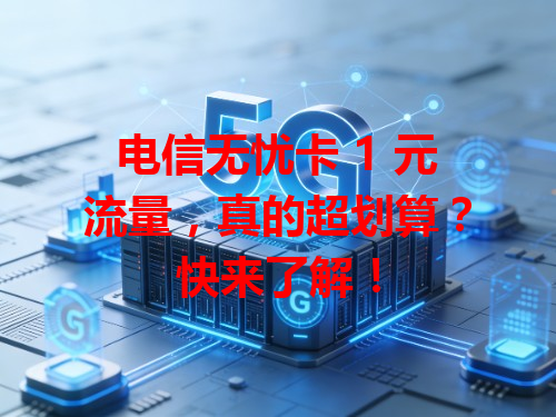 电信无忧卡 1 元流量，真的超划算？快来了解！