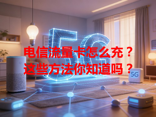 电信流量卡怎么充？这些方法你知道吗？