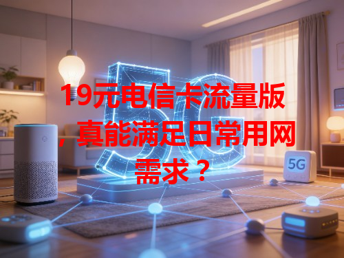 19元电信卡流量版，真能满足日常用网需求？