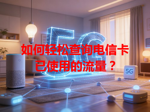 如何轻松查询电信卡已使用的流量？