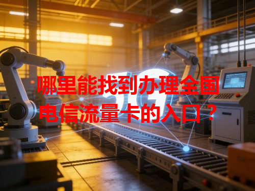 哪里能找到办理全国电信流量卡的入口？