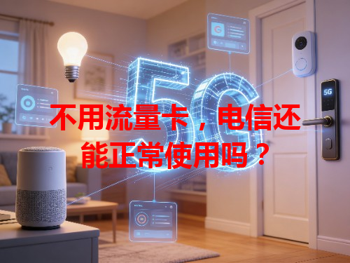 不用流量卡，电信还能正常使用吗？