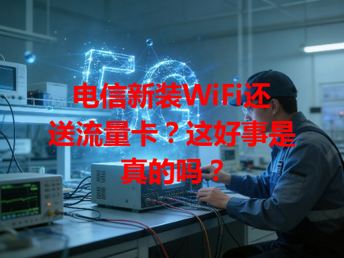 电信新装WiFi还送流量卡？这好事是真的吗？