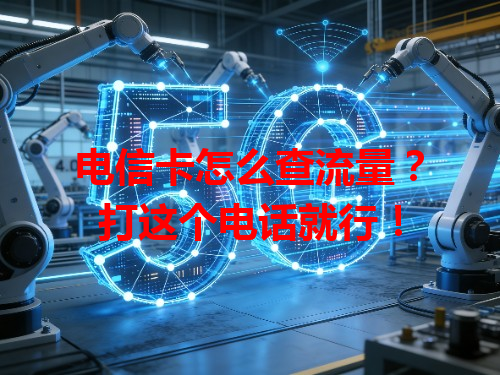 电信卡怎么查流量？打这个电话就行！