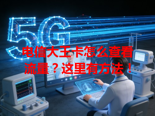 电信大王卡怎么查看流量？这里有方法！