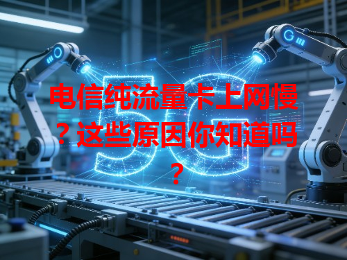 电信纯流量卡上网慢？这些原因你知道吗？