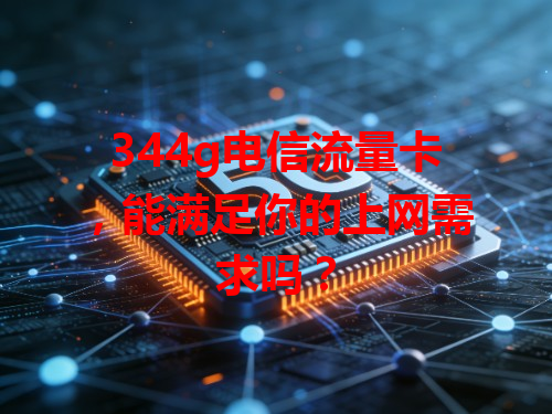 344g电信流量卡，能满足你的上网需求吗？