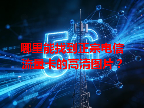 哪里能找到正宗电信流量卡的高清图片？