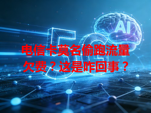 电信卡莫名偷跑流量欠费？这是咋回事？