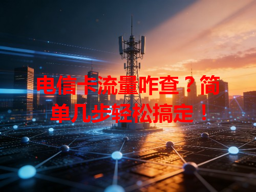 电信卡流量咋查？简单几步轻松搞定！