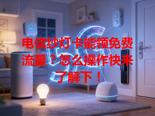 电信纱灯卡能领免费流量？怎么操作快来了解下！