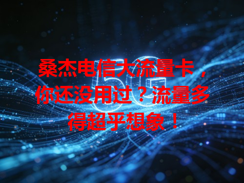 桑杰电信大流量卡，你还没用过？流量多得超乎想象！