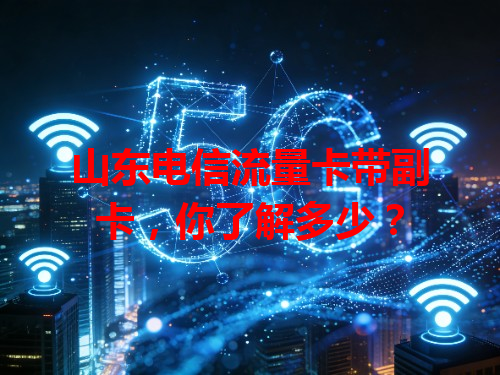 山东电信流量卡带副卡，你了解多少？