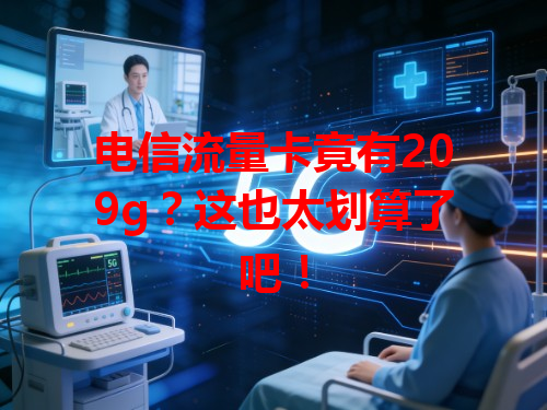 电信流量卡竟有209g？这也太划算了吧！