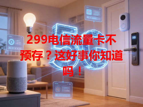 299电信流量卡不预存？这好事你知道吗！