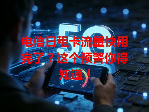 电信日租卡流量快用完了？这个预警你得知道！