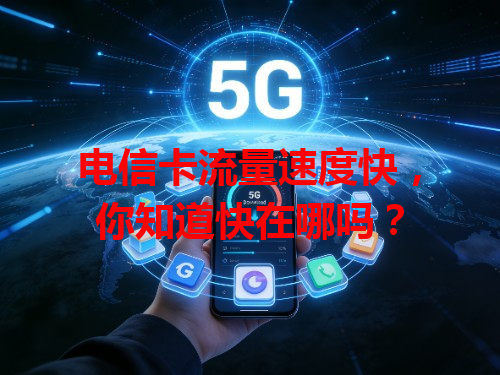 电信卡流量速度快，你知道快在哪吗？