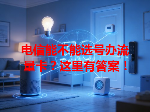 电信能不能选号办流量卡？这里有答案！