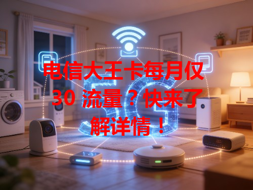 电信大王卡每月仅 30 流量？快来了解详情！