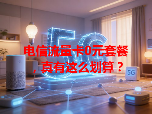 电信流量卡0元套餐，真有这么划算？