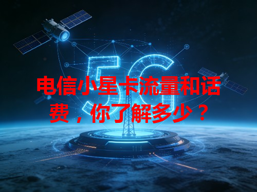 电信小星卡流量和话费，你了解多少？