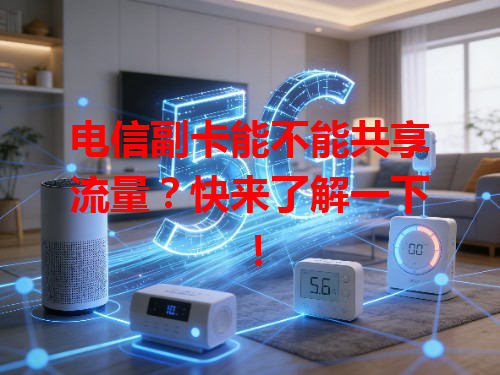 电信副卡能不能共享流量？快来了解一下！