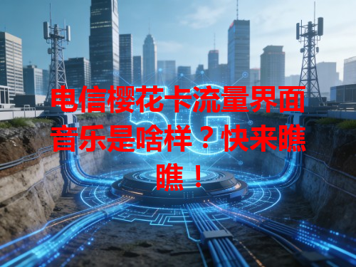 电信樱花卡流量界面音乐是啥样？快来瞧瞧！