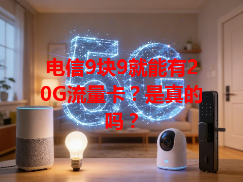 电信9块9就能有20G流量卡？是真的吗？