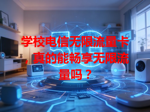 学校电信无限流量卡，真的能畅享无限流量吗？