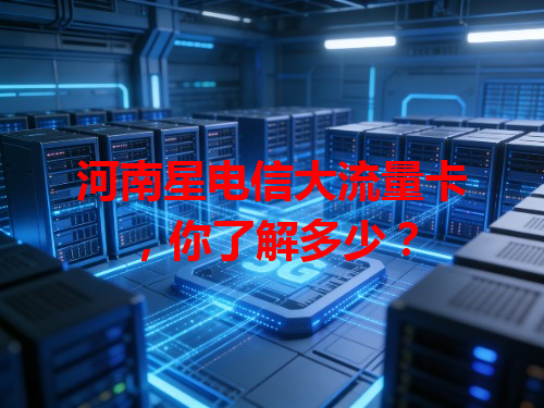 河南星电信大流量卡，你了解多少？