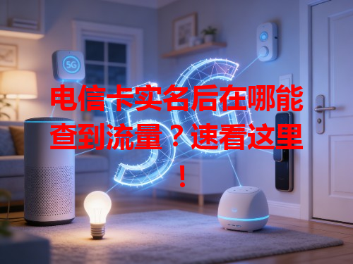 电信卡实名后在哪能查到流量？速看这里！