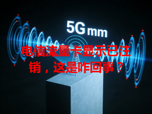 电信流量卡显示已注销，这是咋回事？