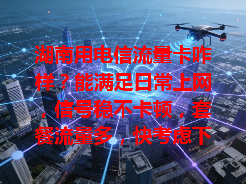 湖南用电信流量卡咋样？能满足日常上网，信号稳不卡顿，套餐流量多，快考虑下！