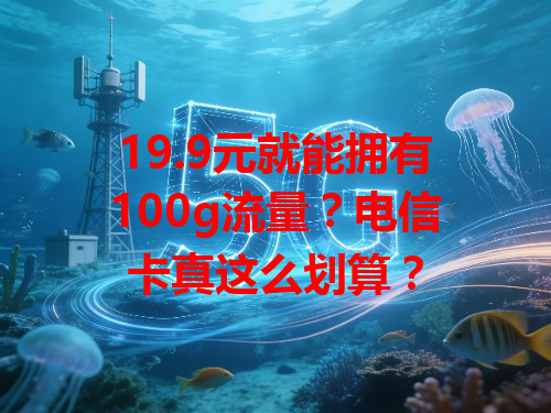 19.9元就能拥有100g流量？电信卡真这么划算？