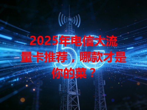 2025年电信大流量卡推荐，哪款才是你的菜？