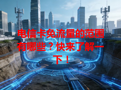 电信卡免流量的范围有哪些？快来了解一下！
