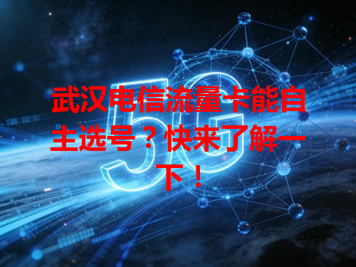 武汉电信流量卡能自主选号？快来了解一下！