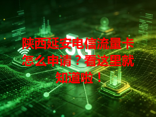 陕西延安电信流量卡怎么申请？看这里就知道啦！