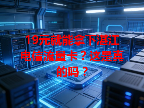 19元就能拿下湛江电信流量卡？这是真的吗？