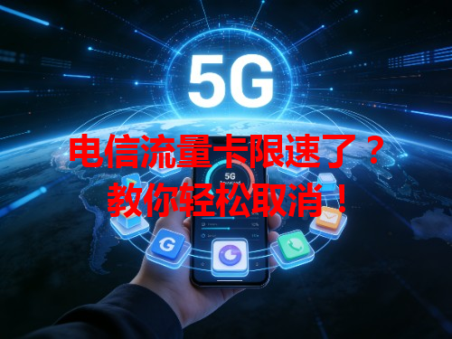 电信流量卡限速了？教你轻松取消！