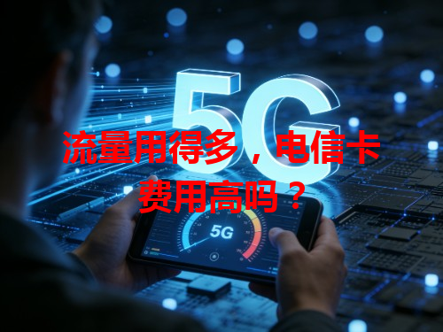流量用得多，电信卡费用高吗？